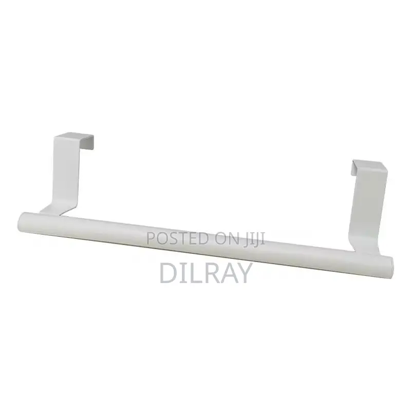 Metal Towel Hanging Rack Over Kitchen Cabinet Door