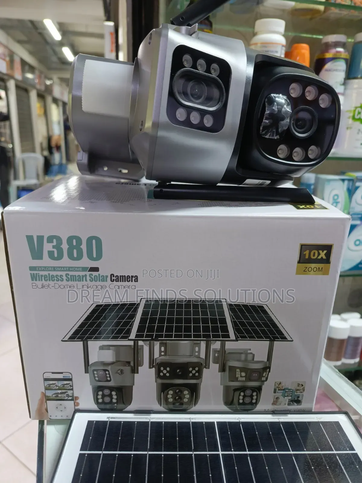 V380 Smart Solar Camera: 100% Wire-Free 24/7 Home Protection 🛡