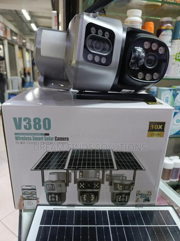 V380 Smart Solar Camera: 100% Wire-Free 24/7 Home Protection 🛡