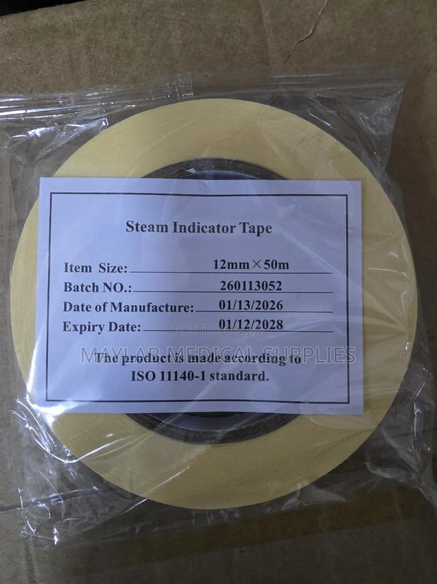 Autoclave Sterilization Tape – Steam Sterilizer Indicator Tape