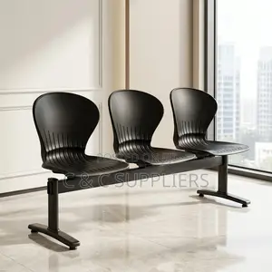Ergonomic 3-Seater Airport Bench.
