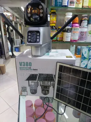 V380 Dual-Lens Solar Camera