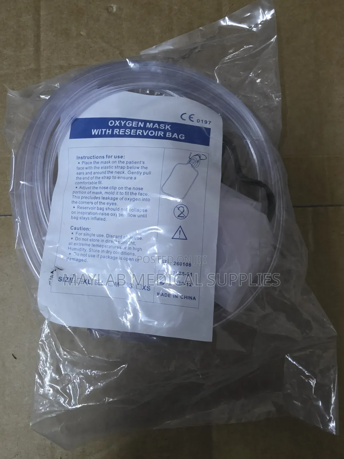 Oxygen Mask With Reservoir Bag – Non-Rebreather Oxygen Mask
