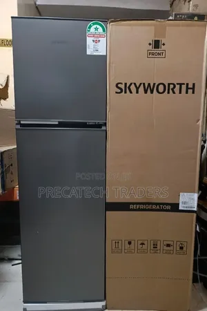 Skyworth 158L Double Door Fridge Freezer