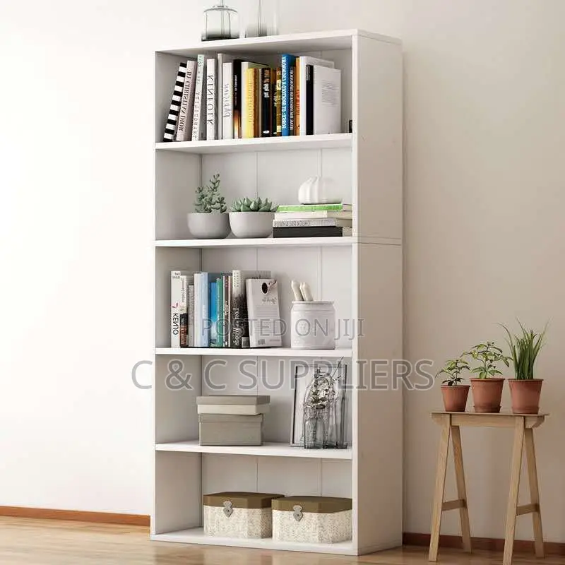 Open Layered Shelf Storage Bookcase.