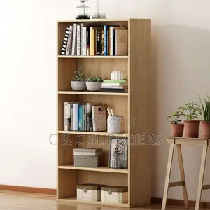 Open Layered Shelf Storage Bookcase.