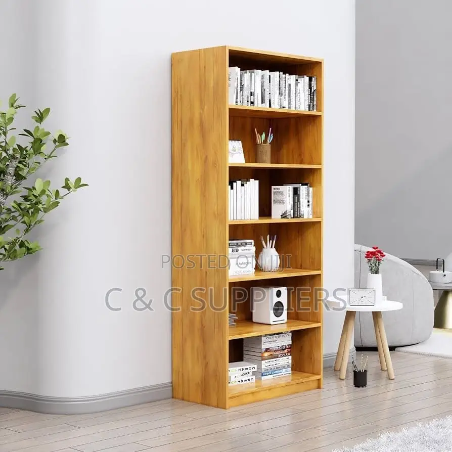 Open Layered Shelf Storage Bookcase.