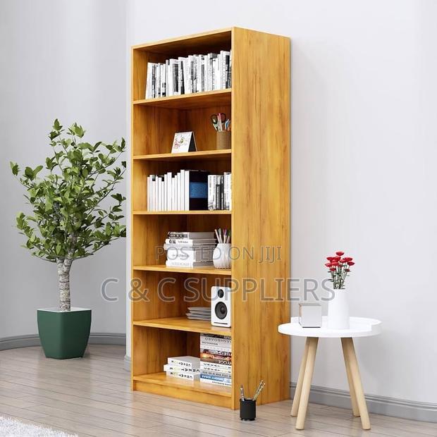 Open Layered Shelf Storage Bookcase.
