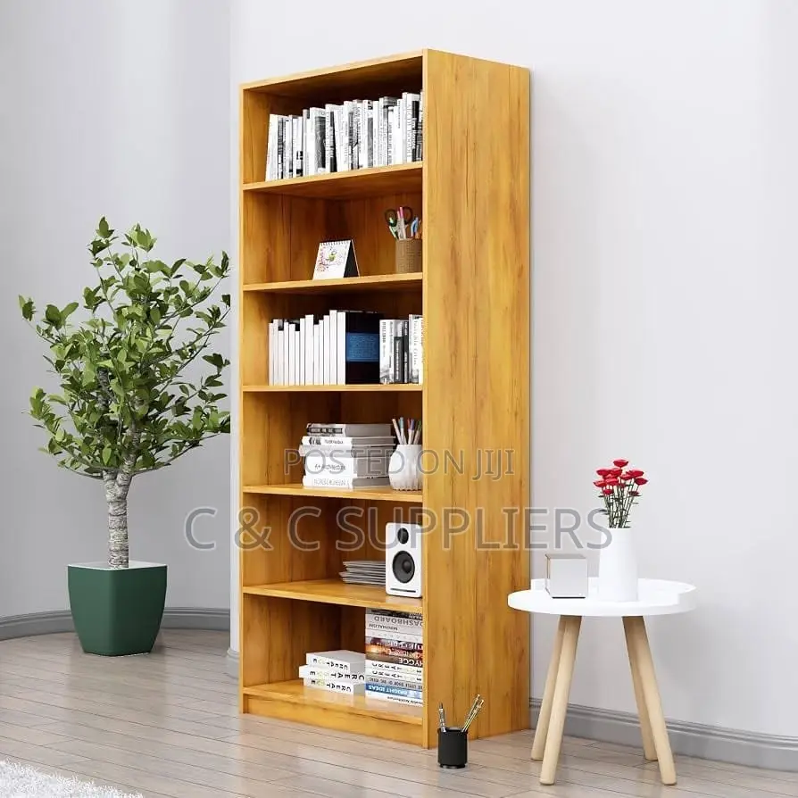 Open Layered Shelf Storage Bookcase.
