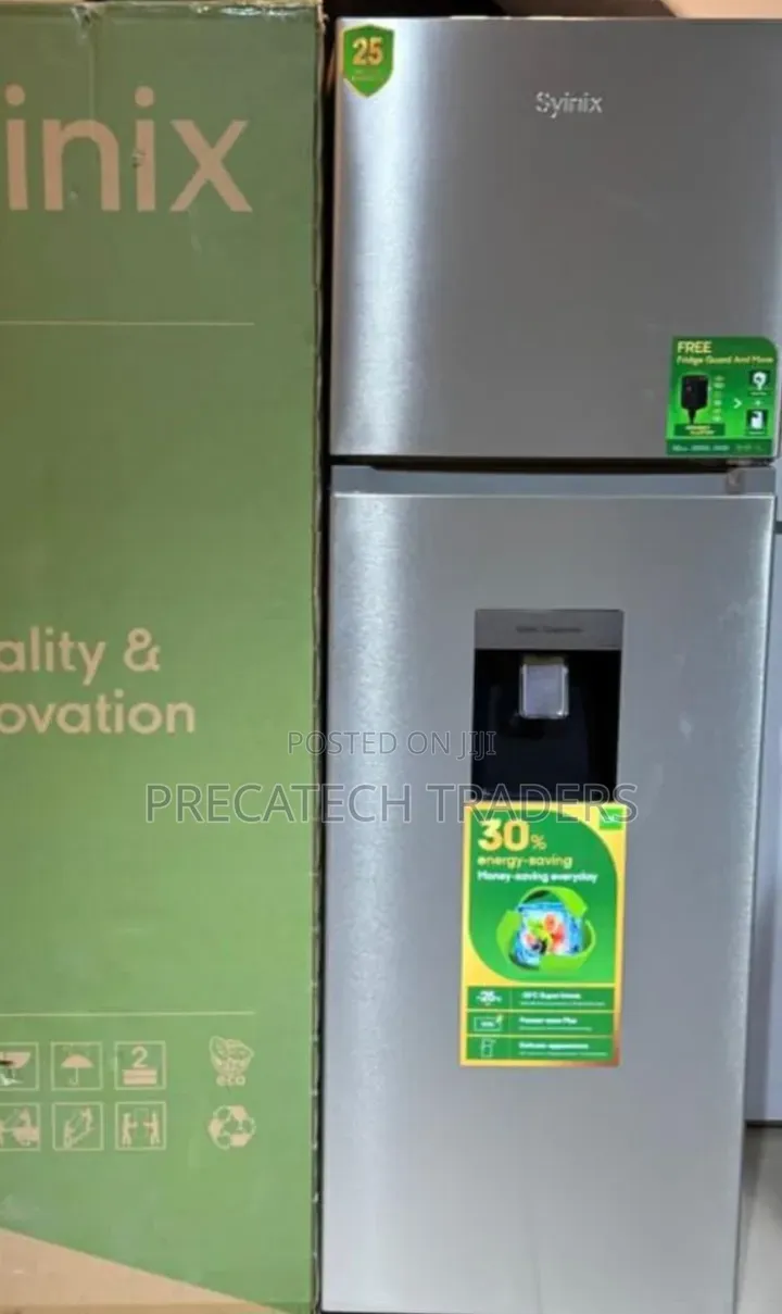 SYINIX 257L Double Door No Frost Refrigerator With Water Dispenser