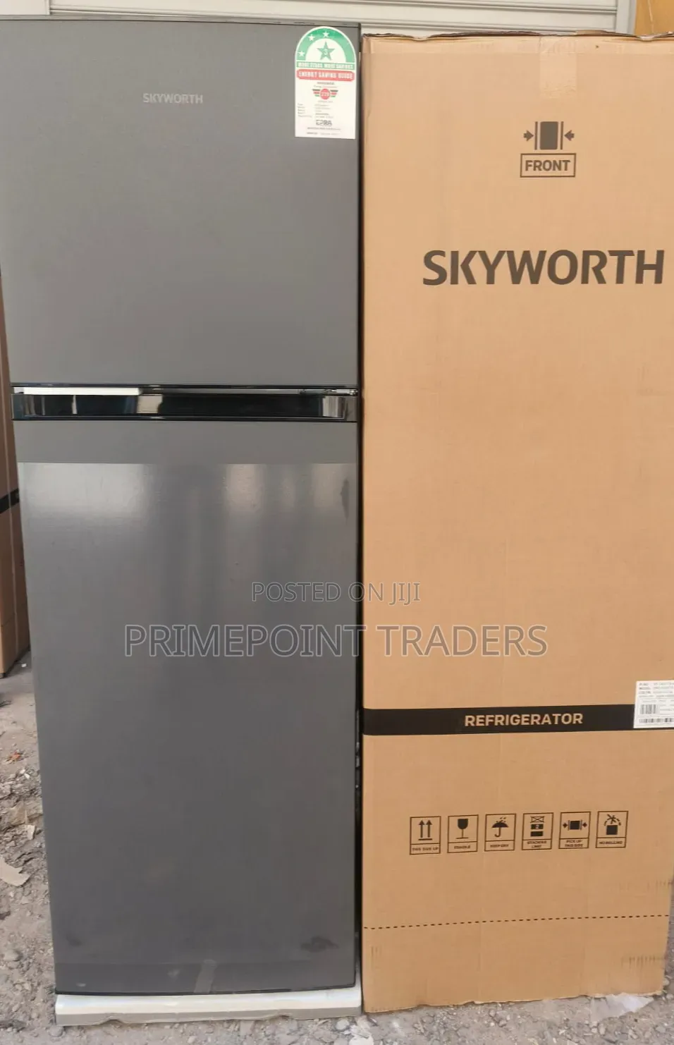 Skyworth 280L Spacious Double Door No Frost Fridge