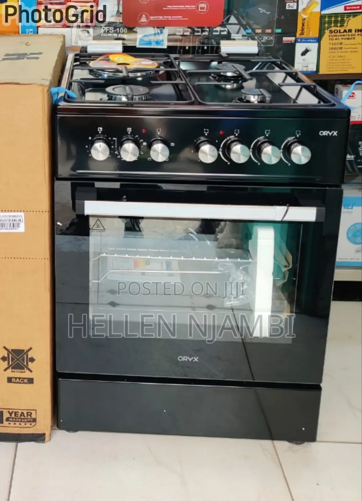 Mika ORYX Standing Cooker 60* 60cm, 3 Gas Pool Jet Burner+ 1 Hotplate