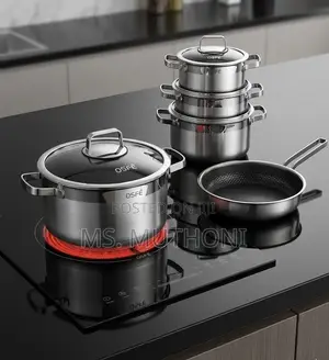 OSFE Professional 3-Layer Stainless Steel Casserole and Frying Pan Set