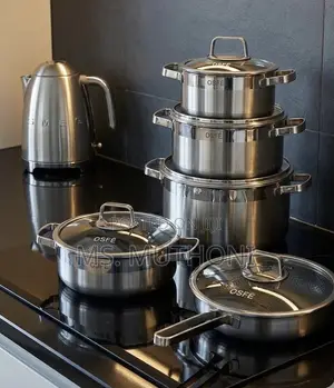 OSFE Premium Heavy-Duty Titanium-Infused Stainless Steel Pots and Pans