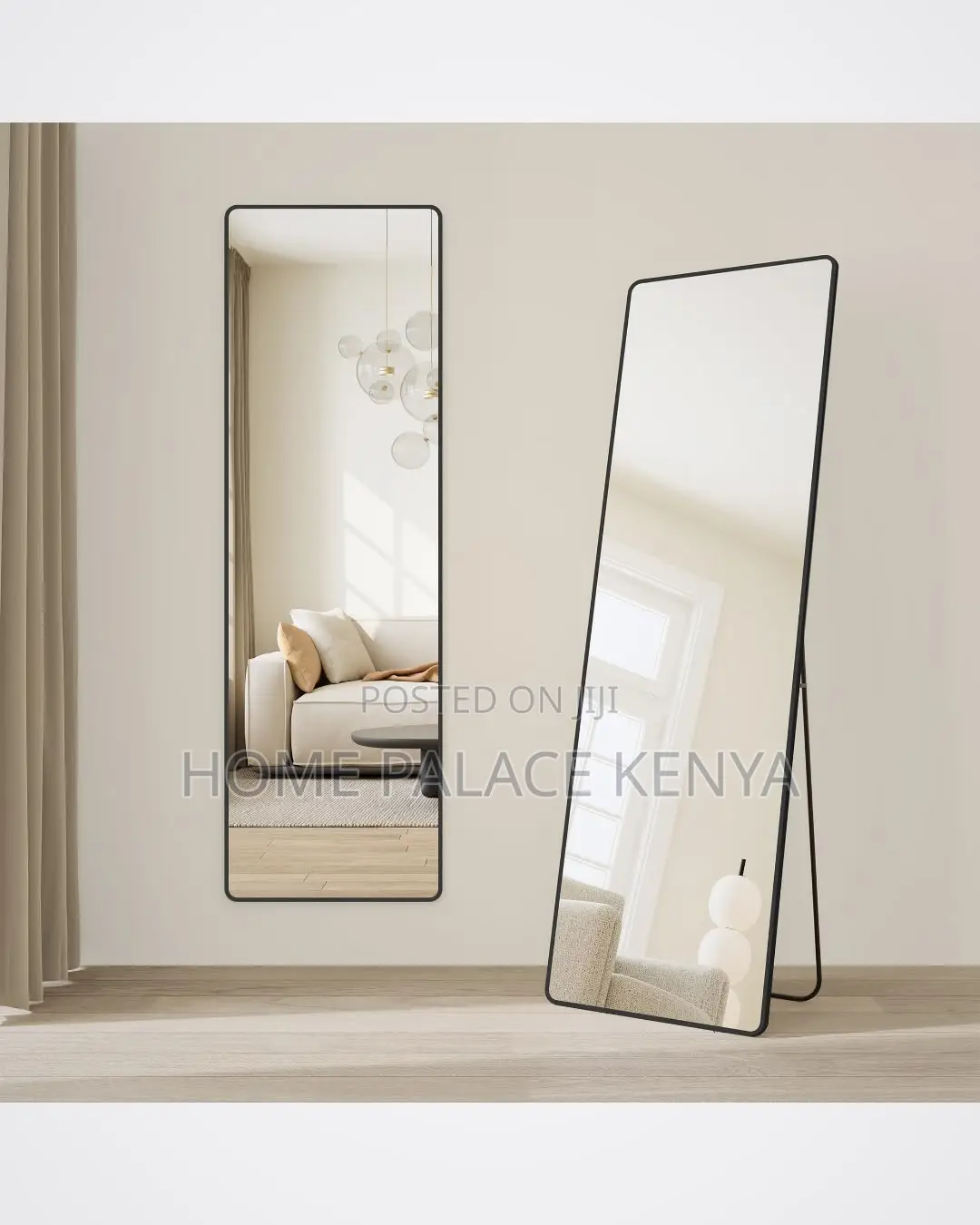Bedroom Mirror; Large Freestanding Dressing Mirror for Salon Makeup