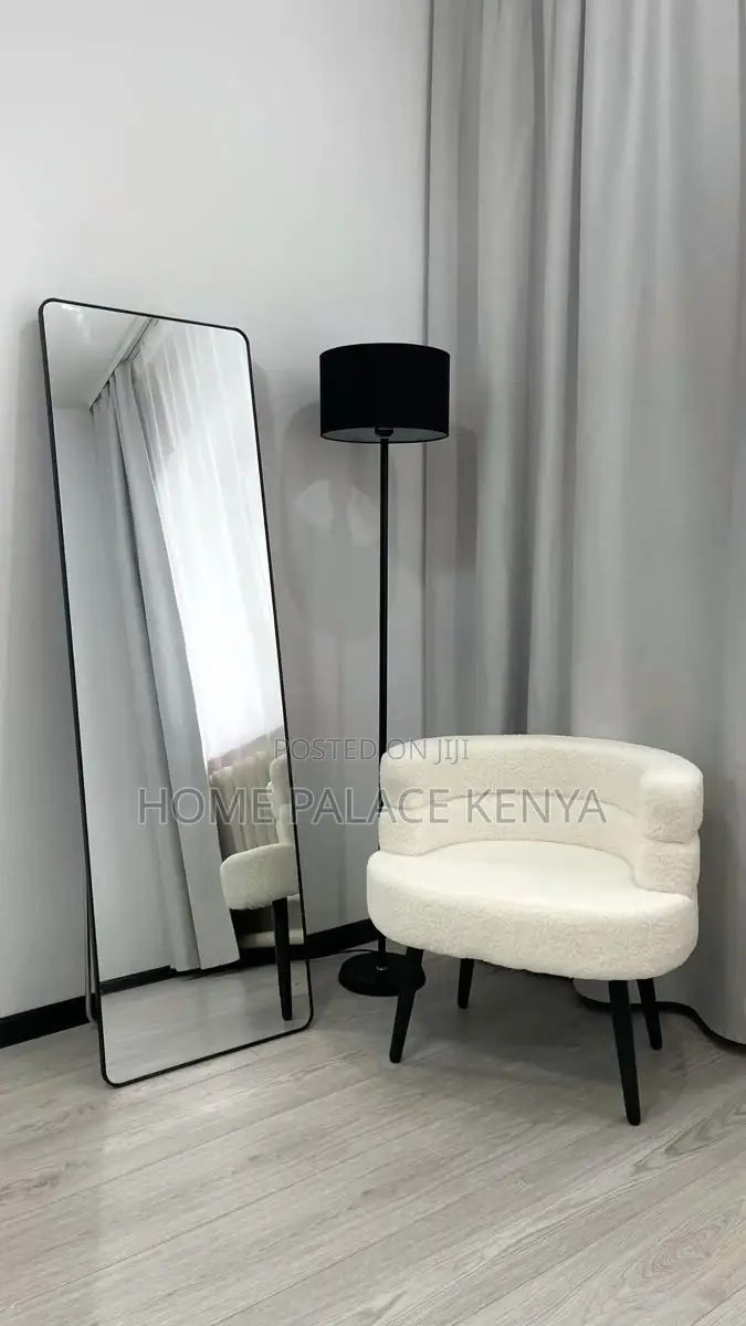 Bedroom Mirror; Large Freestanding Dressing Mirror for Salon Makeup