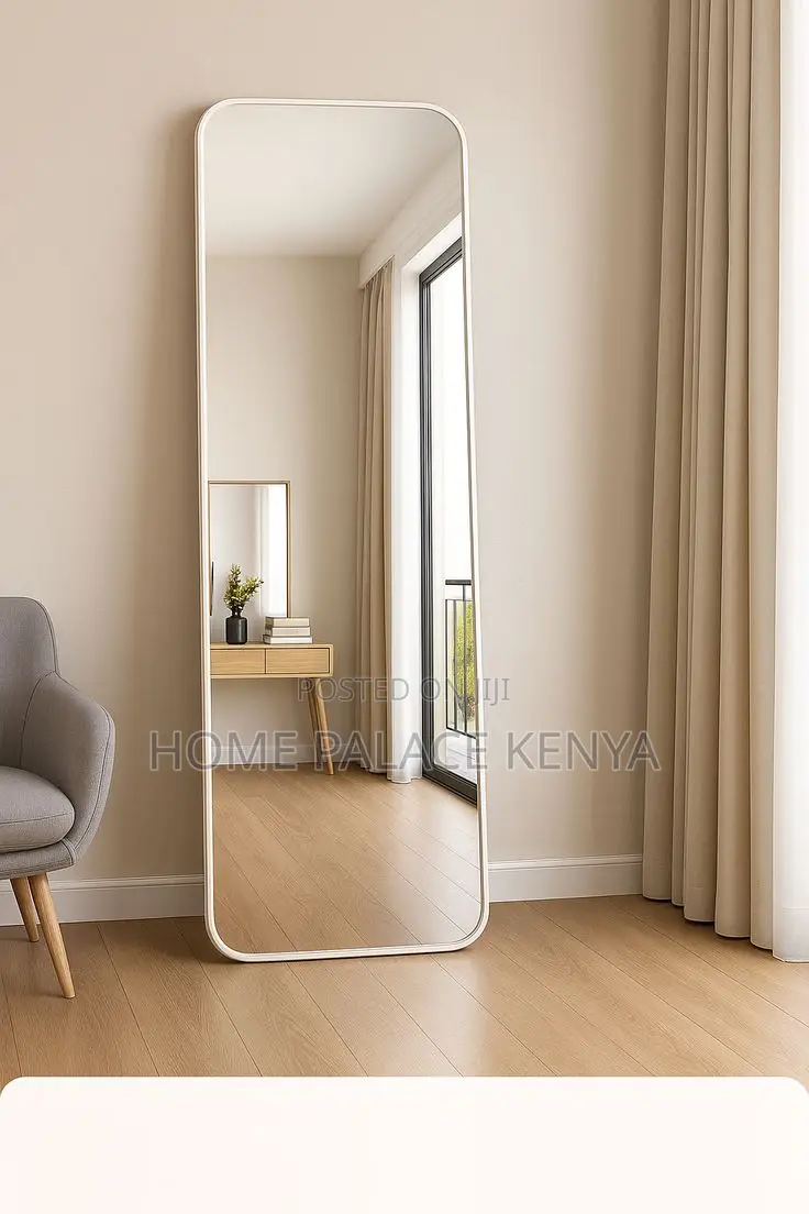 Bedroom Mirror; Large Freestanding Dressing Mirror for Salon Makeup