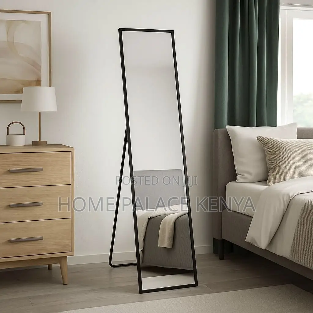 Bedroom Mirror; Large Freestanding Dressing Mirror for Salon Makeup