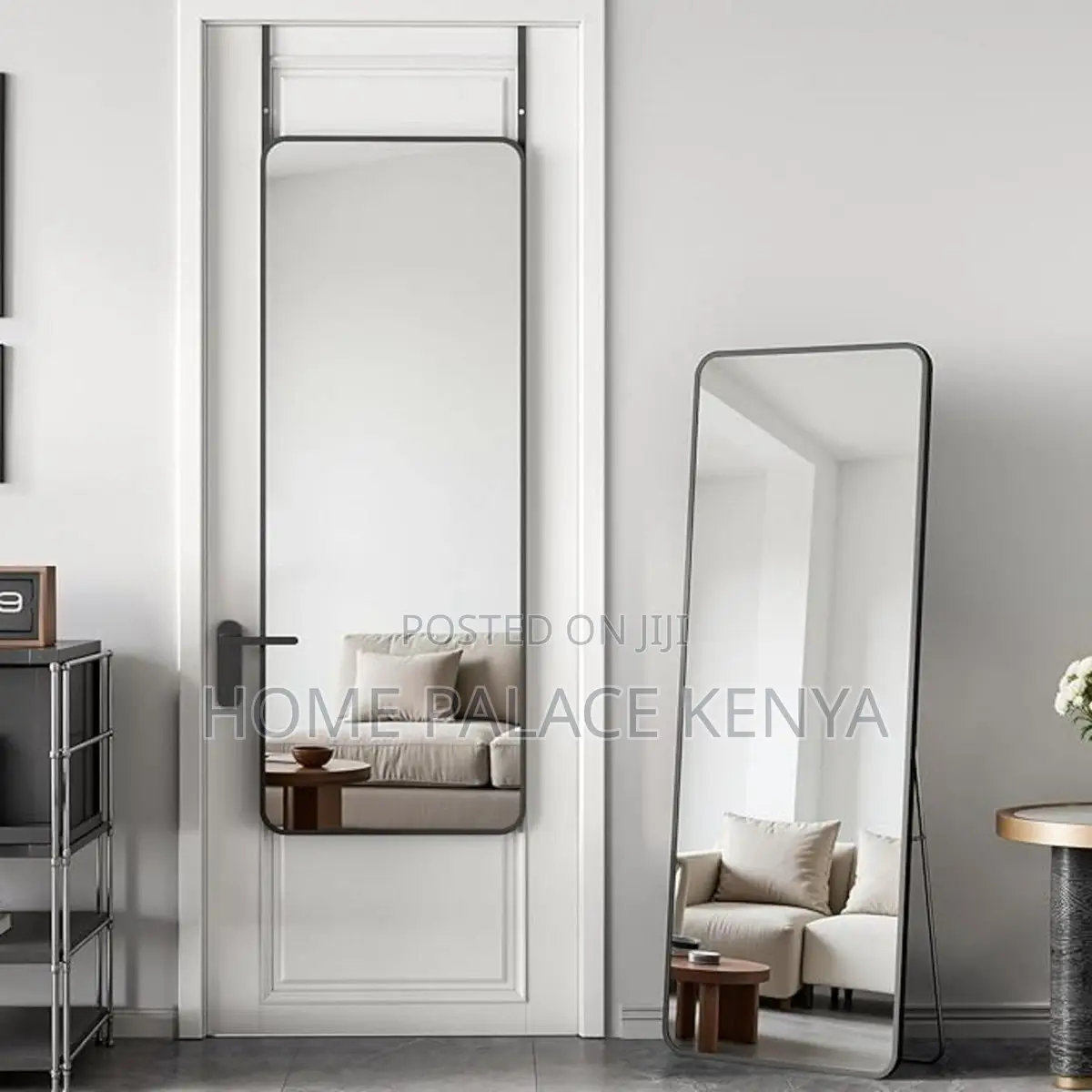 Bedroom Mirror; Large Freestanding Dressing Mirror for Salon Makeup
