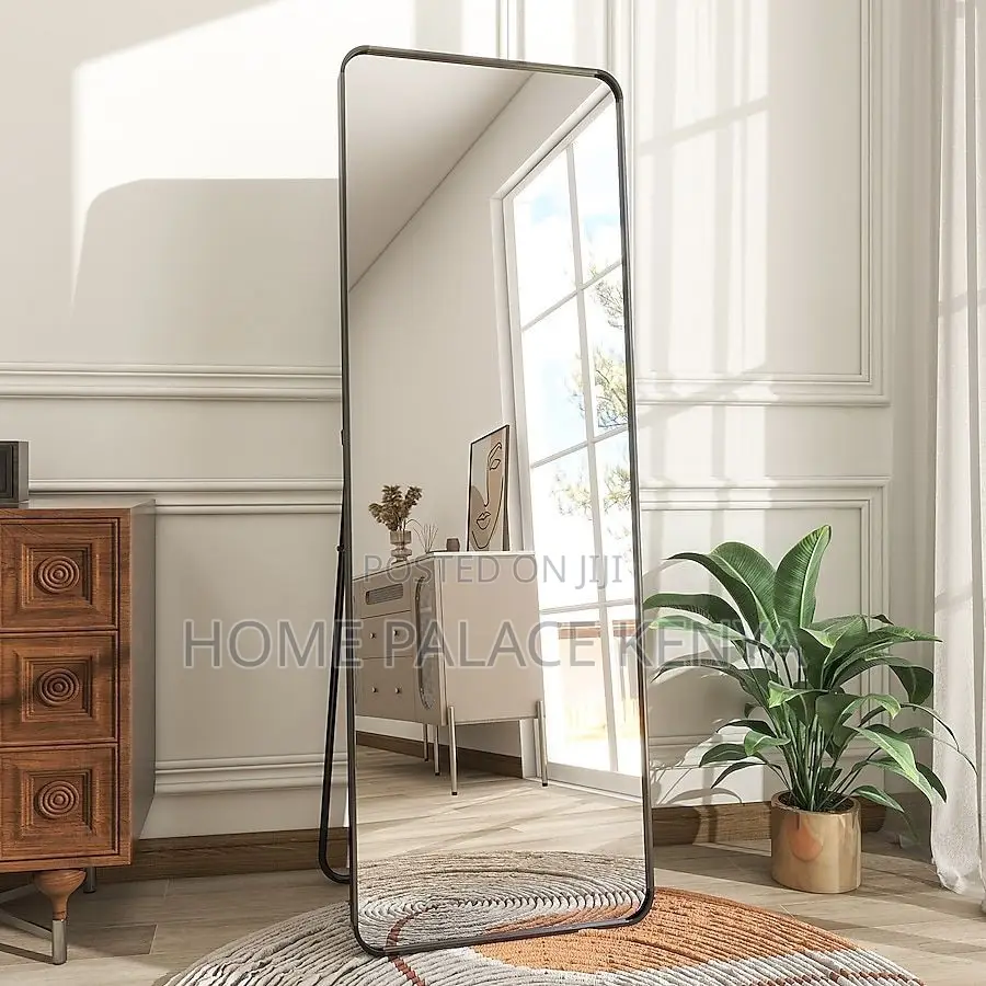 Bedroom Mirror; Large Freestanding Dressing Mirror for Salon Makeup