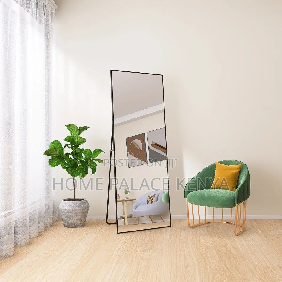 Bedroom Mirror; Large Freestanding Dressing Mirror for Salon Makeup