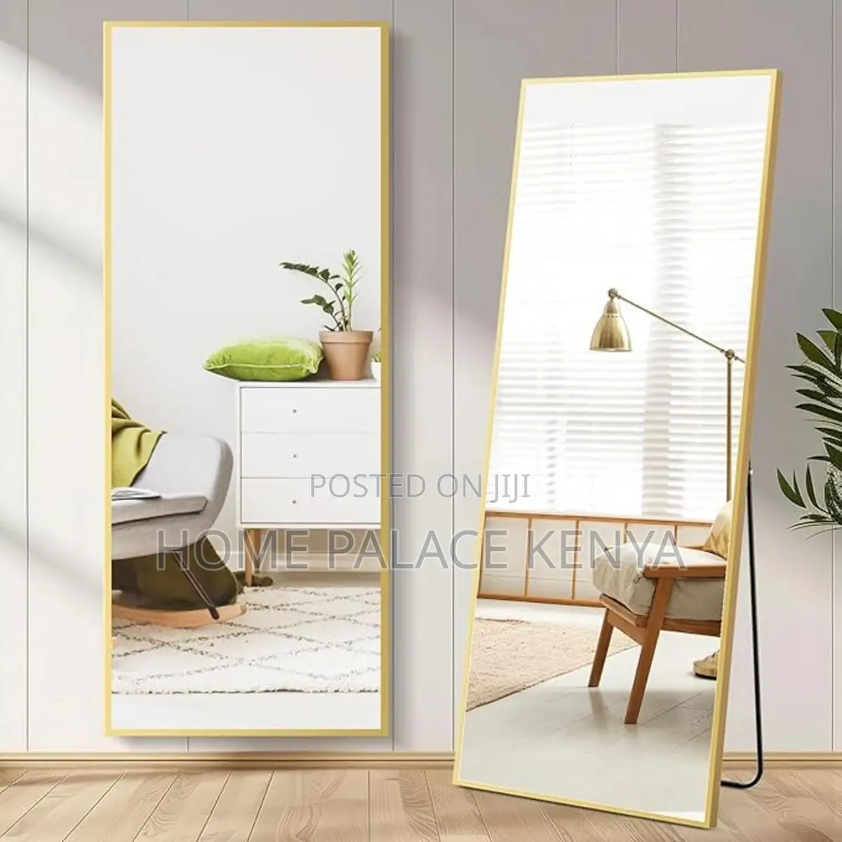 Bedroom Mirror; Large Freestanding Dressing Mirror for Salon Makeup