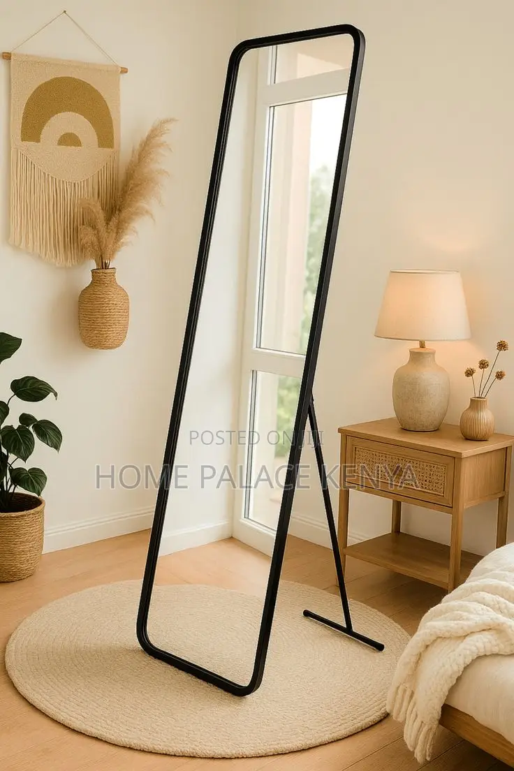 Bedroom Mirror; Large Freestanding Dressing Mirror for Salon Makeup