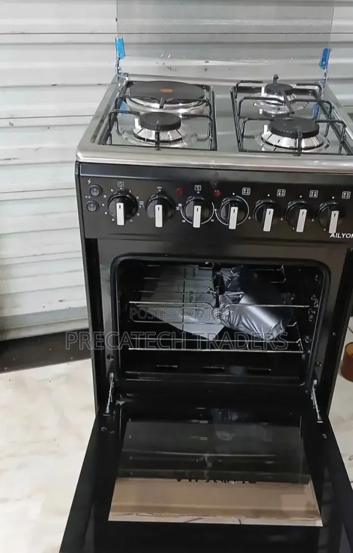 Ailyons 50x55 Cooker – 3 Gas Burners + Electric Hotplate