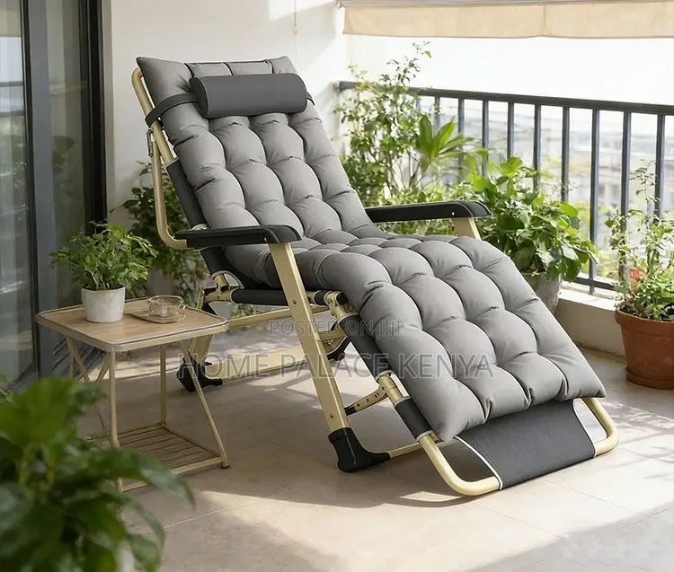 Garden Chair; Modern Heavy Duty Folding Sun Lounger for Garden