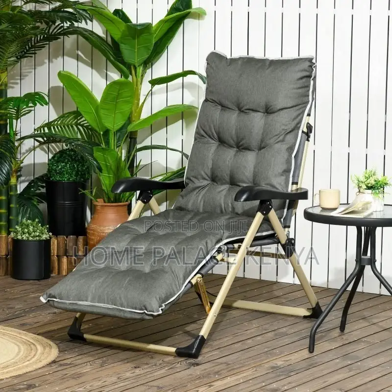 Garden Chair; Modern Heavy Duty Folding Sun Lounger for Garden