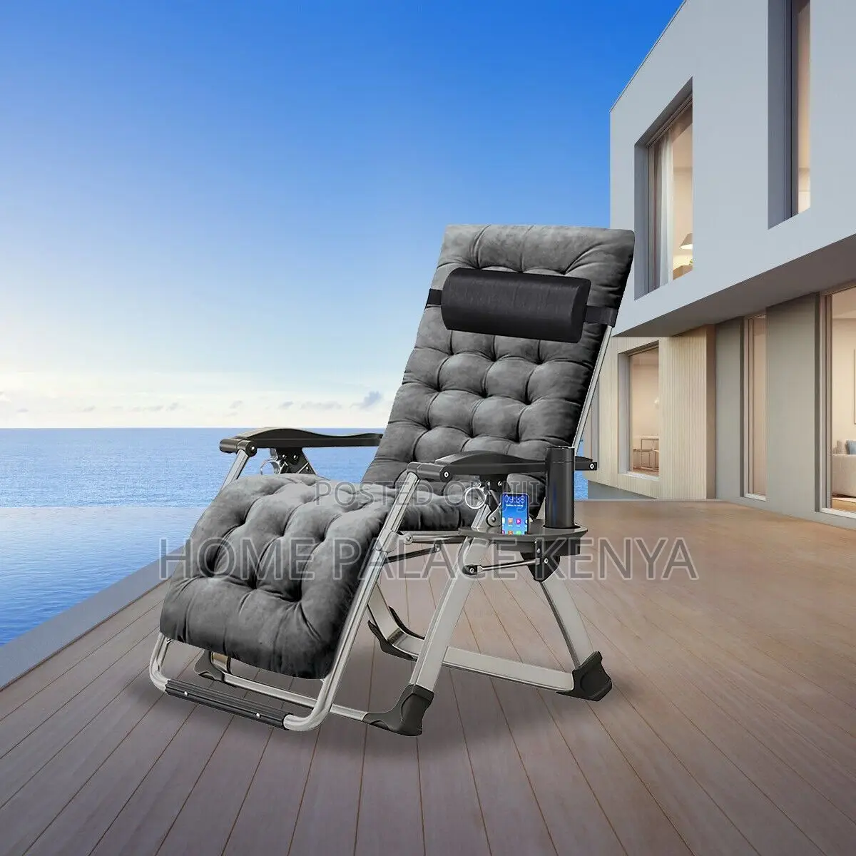 Garden Chair; Modern Heavy Duty Folding Sun Lounger for Garden