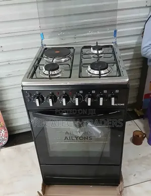 Ailyons 3+1 Standing Gas Cooker With Oven – 50x55