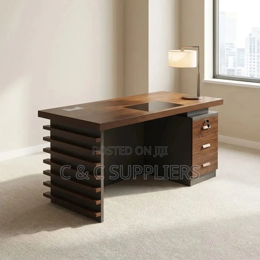 Executive Manager Desk With Drawers – 140cm