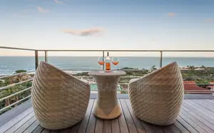 Rattan Set; Garden Conversation Seating Set for Outdoor Relaxation