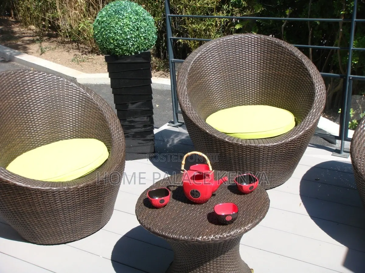 Rattan Set; Garden Conversation Seating Set for Outdoor Relaxation