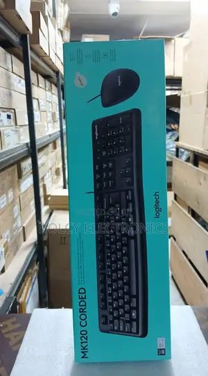 Logitech Mk120 Corded Keyboard & Mouse Combo