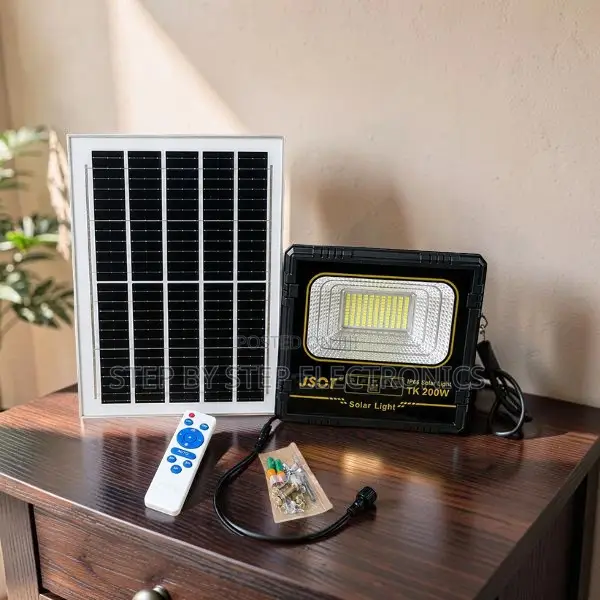 Motion Sensor Solar Powered JSOT 200W Watts LED Solar Flood Light