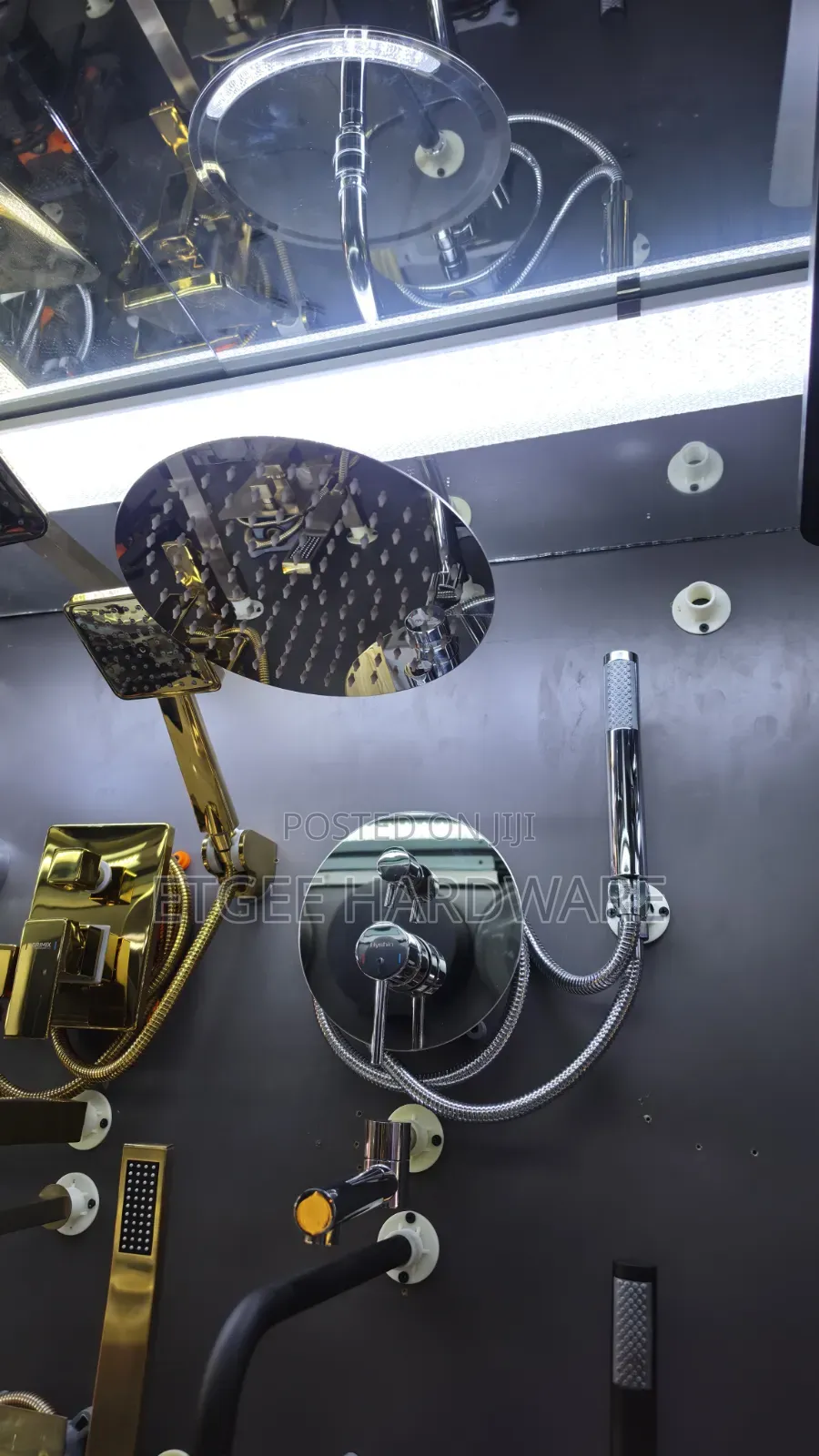 5 Way Concealed With Movable Bucket Tap Silver