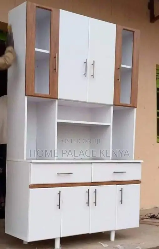Cabinet; Modern Storage Kitchen Cabinet With Dedicated Microwave Shelf
