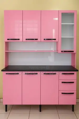Cabinet; Modern Storage Kitchen Cabinet With Dedicated Microwave Shelf