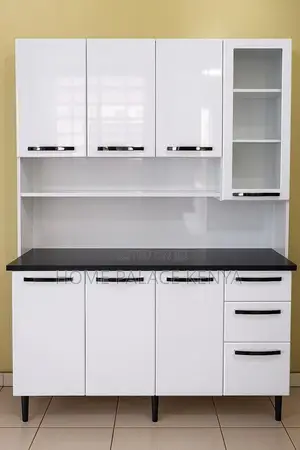 Cabinet; Modern Storage Kitchen Cabinet With Dedicated Microwave Shelf