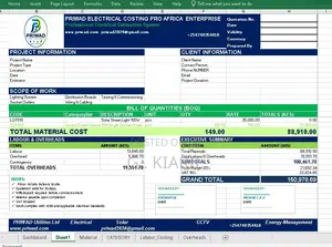 Electrical, Solar, CCTV Installation Estimation and Quotation System