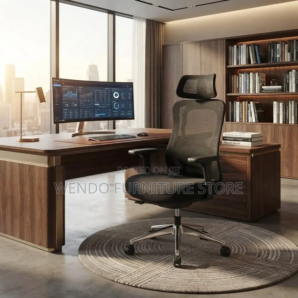 Office Chairs; Ergonomic High Back Swivel Office Clerical Seat