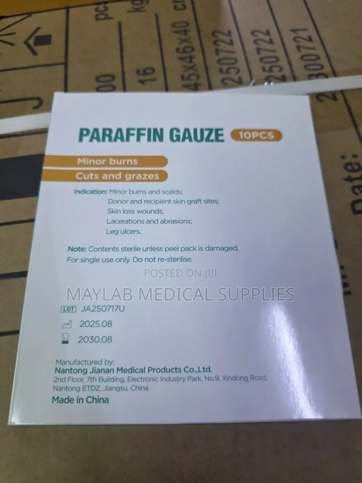Paraffin Gauze Dressing – Sterile Paraffin-Impregnated Wound Dressing