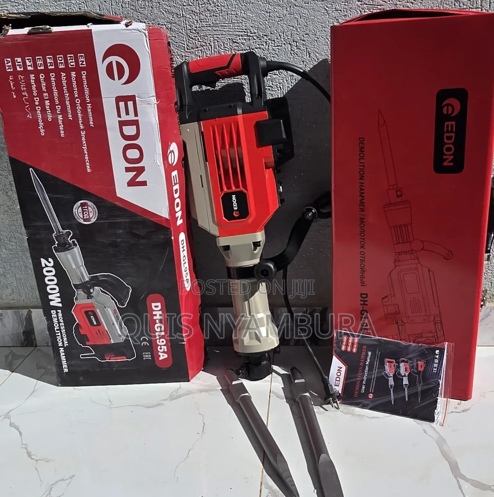 Edon Demolition Hammer/Electric 2000w Demolition Jack Hammer