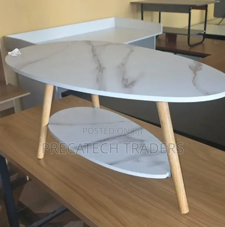 Luxury MDF Marble Coffee Table – Modern Home Furniture