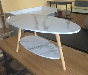 Luxury MDF Marble Coffee Table – Modern Home Furniture