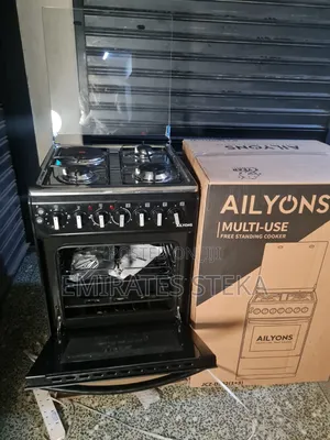 AILYONS 3Gas 1Electric Hotplate Standing Cooker With Electric Oven