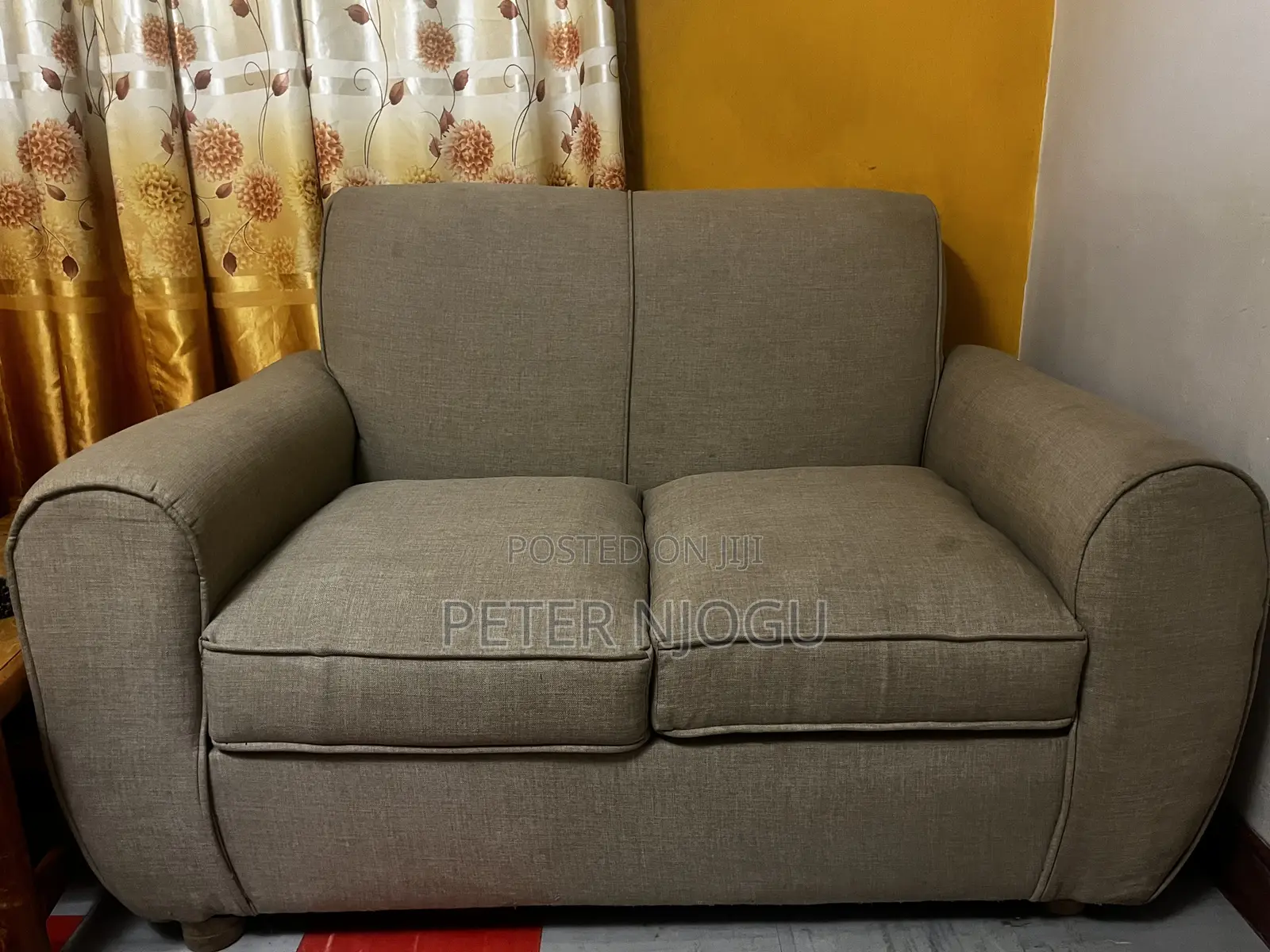 Fabric 2-Seater Sofa – Classic & Comfortable