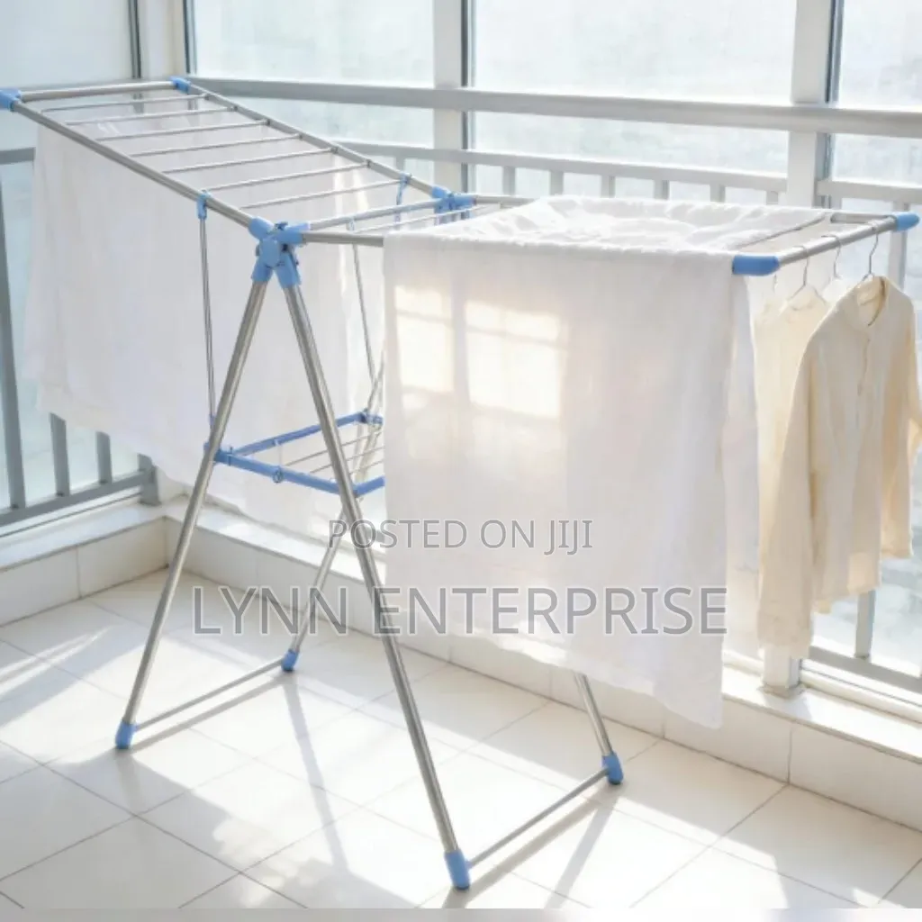 HEAVY DUTY & BIG SIZE Portable Stainless Steel Clothes Drying Rack